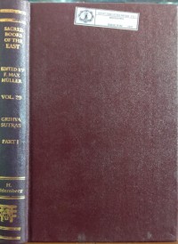 Image of The Sacred Books of The East Vol. 29 : The Grihya Sutras Part I